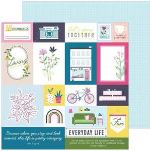 Scrapbooking  Noteworthy Double-Sided Cardstock 12"X12" - Right Now Paper 12x12