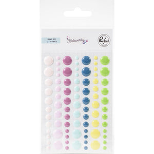 Scrapbooking  Noteworthy Enamel Dot Stickers  84pk Paper 12x12