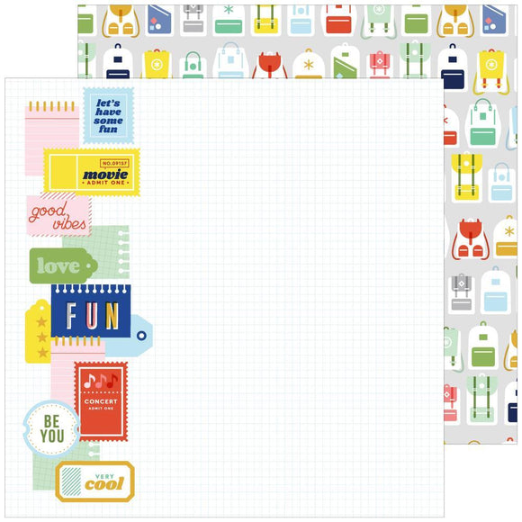 Scrapbooking  Super Cool Double-Sided Cardstock 12