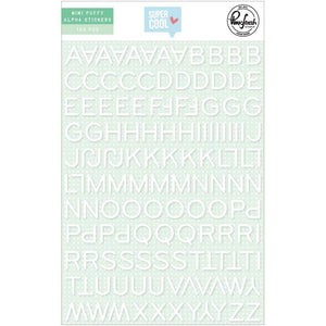 Scrapbooking  Super Cool Puffy Mini Alpha Stickers Paper 12x12