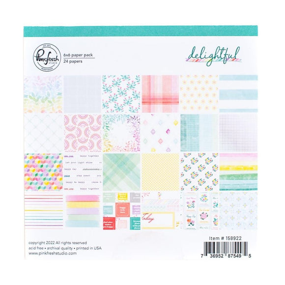 Scrapbooking  PinkFresh Studio Double-Sided Paper Pack 6