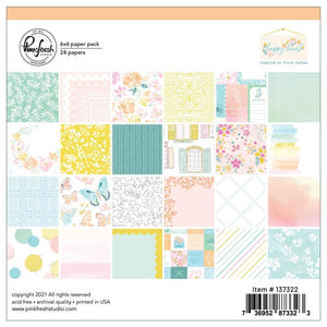 Scrapbooking  PinkFresh Studio Double-Sided Paper Pack 6"X6" 24/Pkg Happy Heart Paper Pad