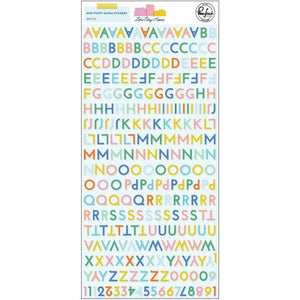 Scrapbooking  Let's Stay Home - Mini Puffy Multicoloured Alpha Stickers 229pc Puffy Stickers