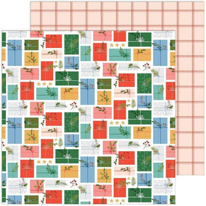 Scrapbooking  Oh What Fun Double-Sided Cardstock 12"X12" - Christmas Gifts stickers