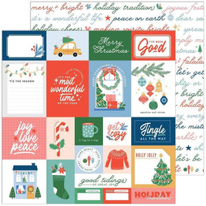 Scrapbooking  Oh What Fun Double-Sided Cardstock 12"X12" - Good Tidings stickers