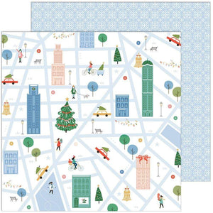 Scrapbooking  Oh What Fun Double-Sided Cardstock 12"X12" - Holiday Walk stickers