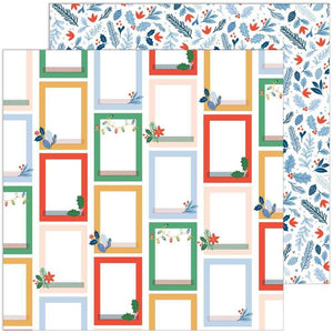 Scrapbooking  Oh What Fun Double-Sided Cardstock 12"X12" - Merry Everything stickers