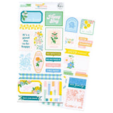 Scrapbooking  PinkFresh Cardstock Stickers Flower Market stickers