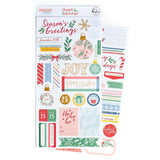 Scrapbooking  PinkFresh Cardstock Stickers Happy Holidays stickers