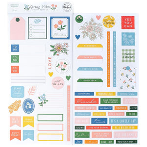 Scrapbooking  PinkFresh Cardstock Stickers Spring Vibes stickers