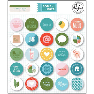 Scrapbooking  PinkFresh Chipboard Flair Some Days stickers