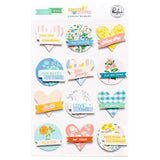 Scrapbooking  Pinkfresh Layered Stickers Flower Market 12pk stickers