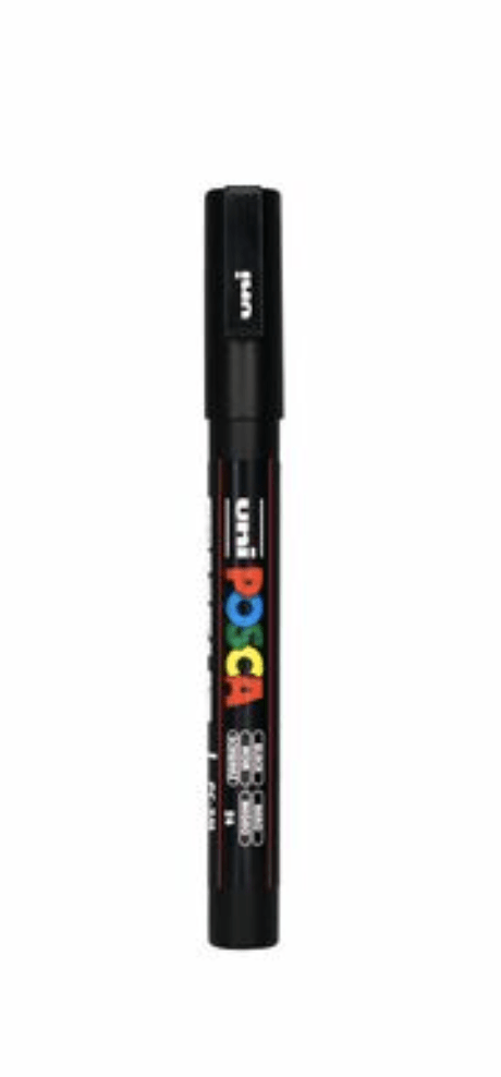 Scrapbooking  POSCA 3M Fine Bullet Tip Pen Black Marker