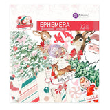 Scrapbooking  Prima Marketing Candy Cane Lane Cardstock Ephemera 72/Pkg W/Foil Details Ephemera