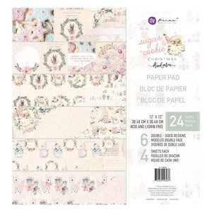 Scrapbooking  Prima Marketing Sugar Cookie Double-Sided Paper Pad 12"X12" 24/Pkg Paper Pad