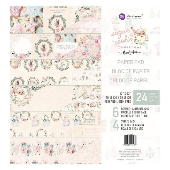 Scrapbooking  Prima Marketing Sugar Cookie Double-Sided Paper Pad 12