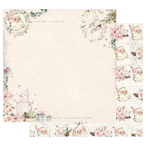 Scrapbooking  Sugar Cookie By Frank Garcia Double-Sided Cardstock 12"X12" - Christmas Cheer Paper Pad