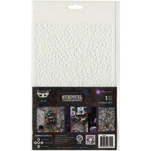 Scrapbooking  Finnabair Stencil 6"X9" Floral Net Stencil
