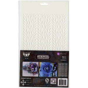 Scrapbooking  Finnabair Stencil 6"X9" Laurels Stencil
