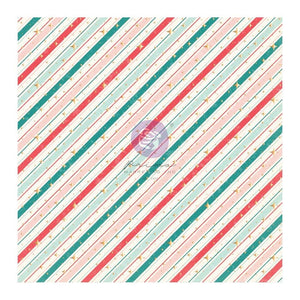 Scrapbooking  Candy Cane Lane Single-Sided Acetate 12"X12" W/Foil Details Vellum and Acetate