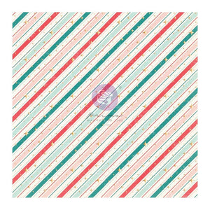 Scrapbooking  Candy Cane Lane Single-Sided Acetate 12"X12" W/Foil Details Vellum and Acetate