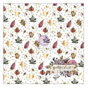 Scrapbooking  Hello Pink Autumn Single-Sided Acetate 12"X12" W/Foil Detail Vellum and Acetate