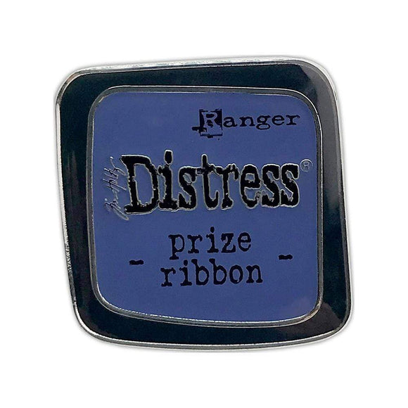 Scrapbooking  Tim Holtz Distress Enamel Collector Pin Prize Ribbon Embellishments
