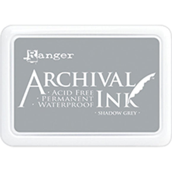 Scrapbooking  Ranger Archival Ink Pad - Shadow Grey Paper Collections 12x12