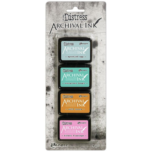 Scrapbooking  Tim Holtz Distress Archival Mini Ink Kit 4 INK
