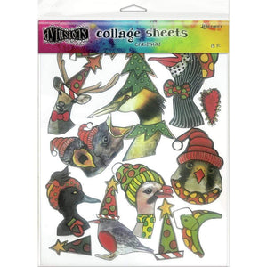 Scrapbooking  Dyan Reaveley's Dylusions Collage Sheets 8.5"X11" 15/Pkg Christmas mixed media
