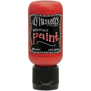 Scrapbooking  Dylusions Acrylic Paint 1oz - Postbox Red Paint