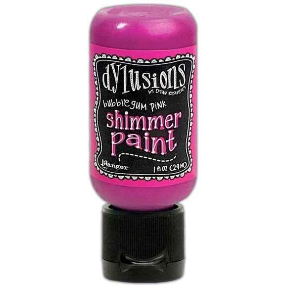 Scrapbooking  Dylusions Shimmer Paint 1oz Bubblegum Pink Paint
