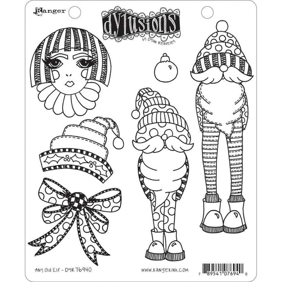 Scrapbooking  Dyan Reaveley's Dylusions Cling Stamp Collections 8.5