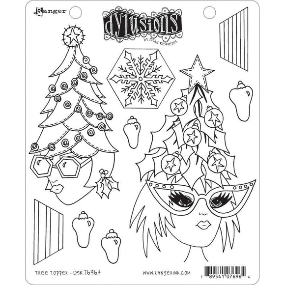 Scrapbooking  Dyan Reaveley's Dylusions Cling Stamp Collections 8.5