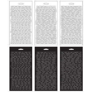 Scrapbooking  Idea-Ology Chitchat Sticker Tablet Verbiages stickers