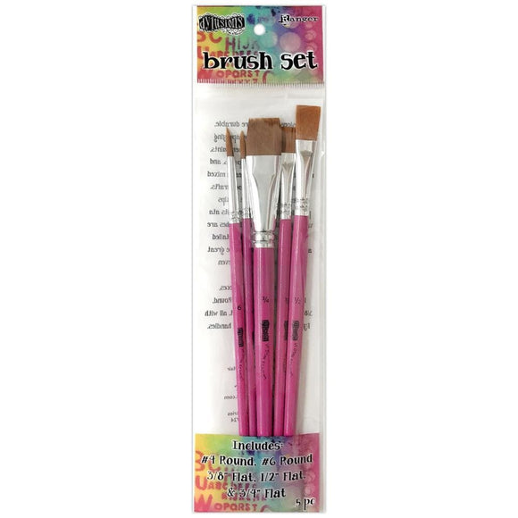 Scrapbooking  Dyan Reaveley's Dylusions Brush Set 5/Pkg tools