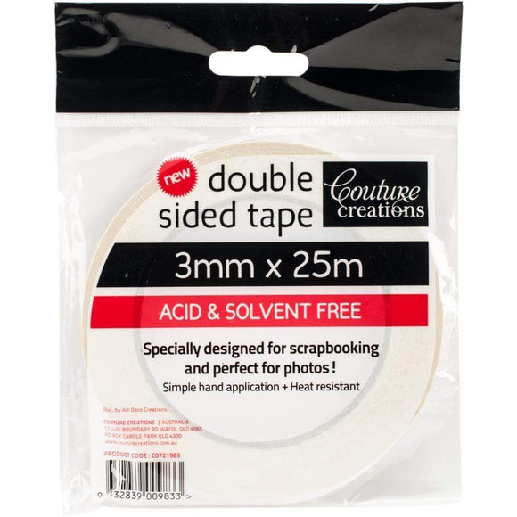 Scrapbooking  Couture Creations Double-Sided Tape 3mmx25m adhesive