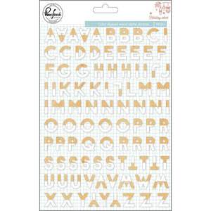 Scrapbooking  Holiday Vibes Color Dipped Wood Stickers 5"X7" Alpha Alphas