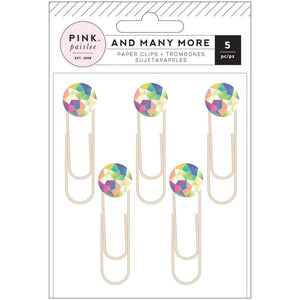 Scrapbooking  And Many More Rhinestone Paper Clips 5/Pkg
