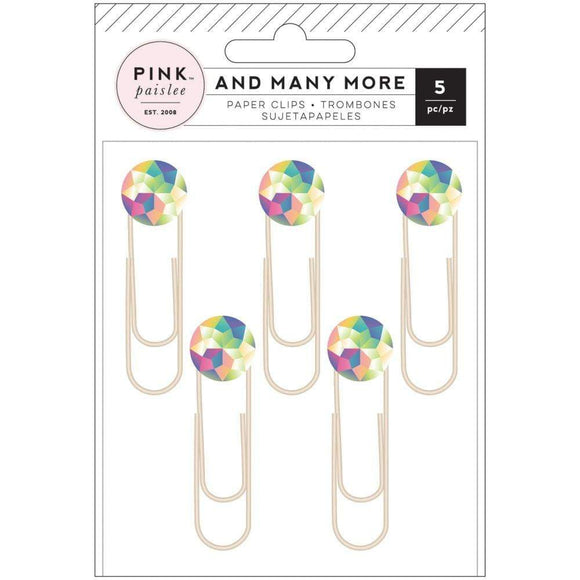 Scrapbooking  And Many More Rhinestone Paper Clips 5/Pkg
