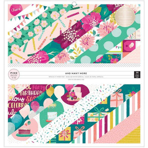 Scrapbooking  And Many More  Single-Sided Paper Pad 12"X12" 36/Pkg W/Foil Accents