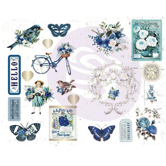 Scrapbooking  Georgia Blues Chipboard Stickers 5