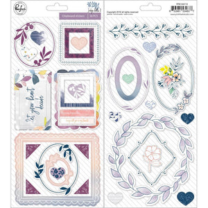 Scrapbooking  Indigo Hills 2 Chipboard Stickers 5.5"X11" Chipboards