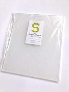 Scrapbooking  Clear Acrylic Album Covers with 2x metal rings