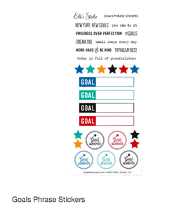 Scrapbooking  Elles Studio - Goals Phrase Stickers