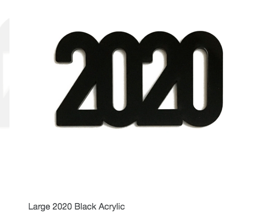 Scrapbooking  Elles Studio - Large 2020 Black Acrylic