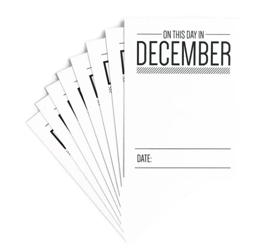 Scrapbooking  Elles Studio - On this day in December Journaling Tags
