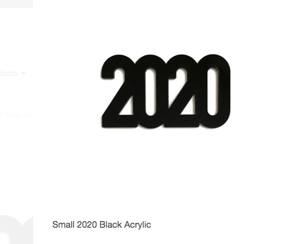 Scrapbooking  Elles Studio -Small 2020 Black Acrylic