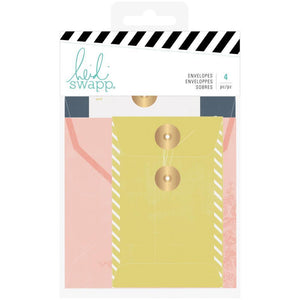 Scrapbooking  Heidi Swapp Emerson Lane Envelopes 4/Pkg Embellishments