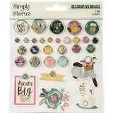 Scrapbooking  I Am Decorative Brads 30/Pkg Embellishments